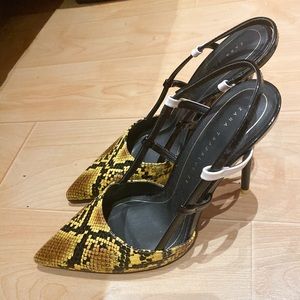 Brand new Zara snakeskin heels